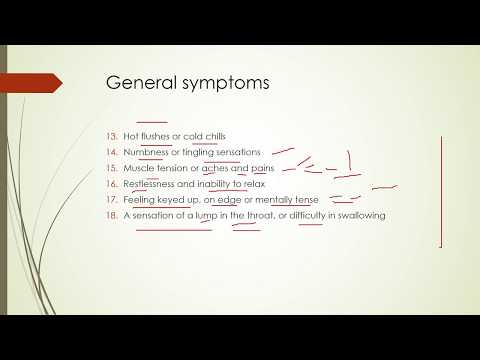 ICD 10 criteria for Generalized Anxiety Disorder
