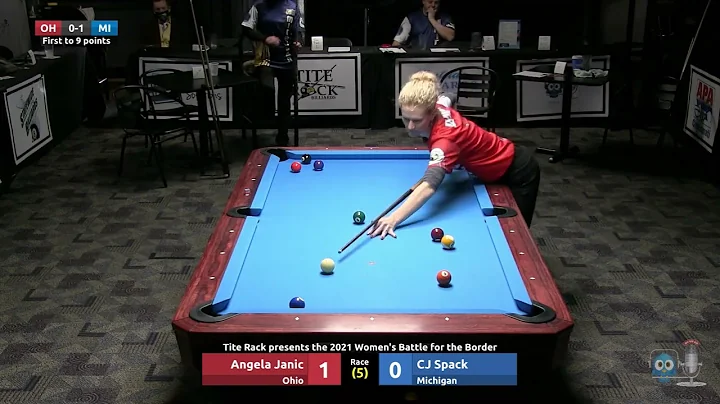 #2 - 9 Ball - Angela Janic vs CJ Spack - 2021 Wome...