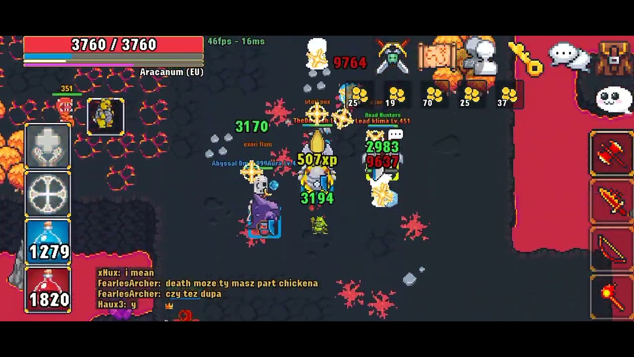 World of Solaria ( Best farm xp, lava Area lvl 350 Monster)