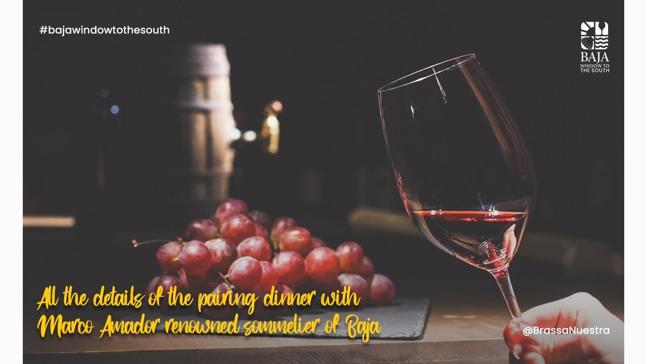 All the details of the pairing dinner 🍽  with Marco Amador renowned sommelier of Baja 🍷