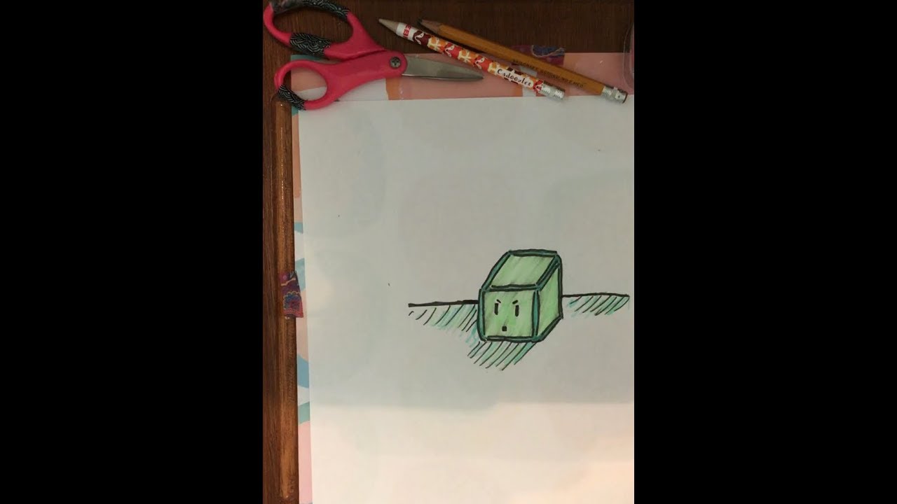 How To Draw A Minecraft Slime! - YouTube