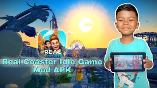 Jadi Pemilik Taman Hiburan Roller Coaster||Real Coaster Idle Game Mod||Dede Anyun screenshot 4