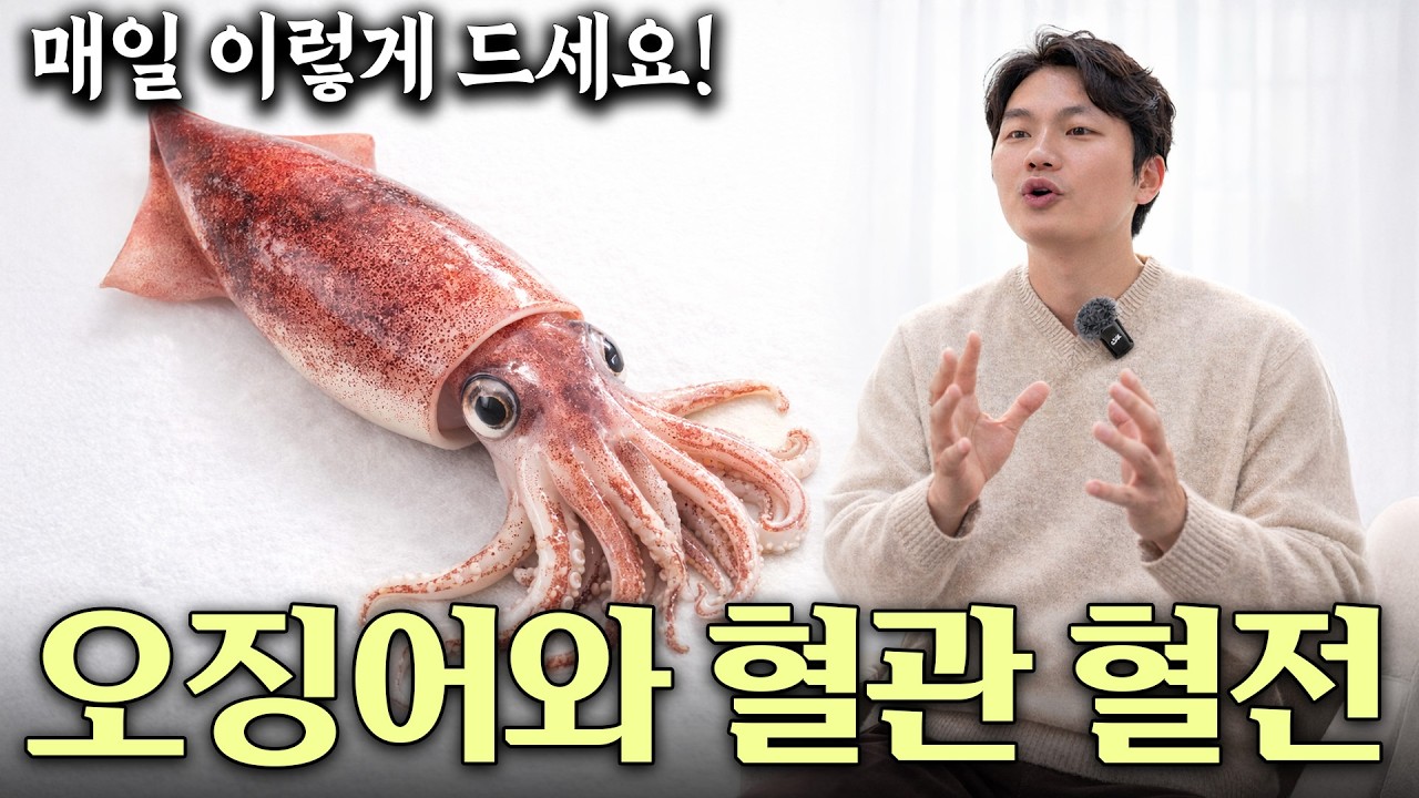 여러분 오징어 '이렇게' 해서 '이것'과 함께 드세요 혈관 혈전 뻥 뚫리고 뇌와 눈 좋아집니다 건강정보
