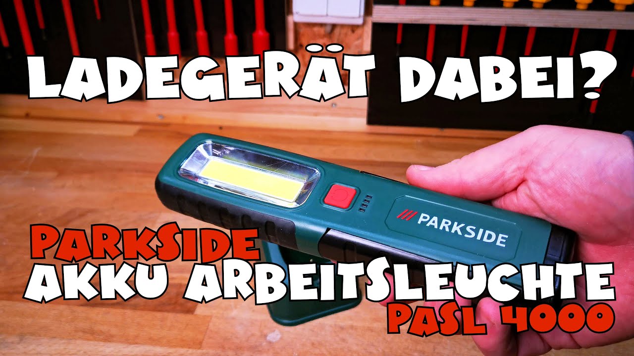 Gute Idee? PARKSIDE® LED-Akku-Arbeitsleuchte PASL 4000 - YouTube