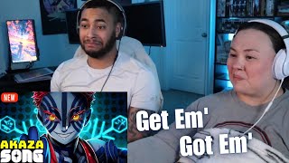 OtakuCouple Reacts to GameboyJones ft NemRaps - Get Em' Got Em' AKAZA RAP SONG