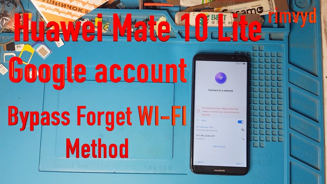 Carte Mère Huawei Mate 10 Lite (RNE-L21) - Vert - ATTENTION Bloquée Google