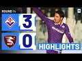 Fiorentinasalernitana 30  highlights  sottil seals win with a beauty  serie a 202324