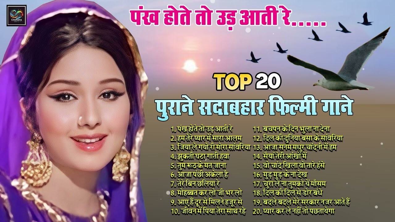 Top20 सदाबहार फ़िल्मी गाने Old Is Gold | पंख होते तो उड़ आती रे | हम तेरे प्यार में सारा आलम | Hits