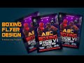 Boxing Flyer Design for Freelance Projects  Photoshop Tutorial | Design For Freelancer