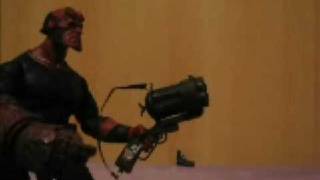 Hellboy stop motion fight