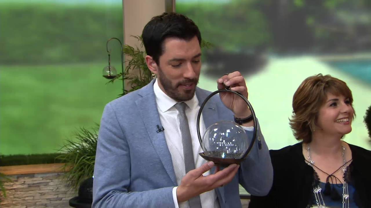 Scott Living Illuminating Glass Globe Shepherd's Hook Shepherd's Hook on QVC