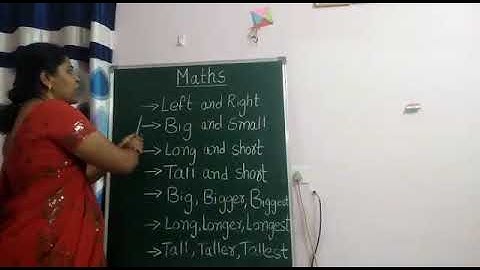 UKG- Math-Tall-short,Big,bigger biggest concepts