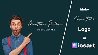 Make signature LOGO in Picsart - M J'S ZONE__#logo #signature #signaturelogo #picsart screenshot 3
