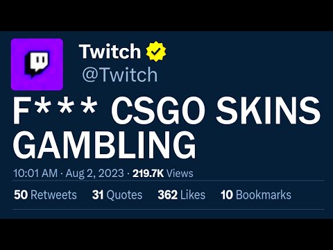 Twitch just BANNED CS:GO Skins GAMBLING