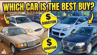 Walking The Auction: Cheap Taurus, A couple Escapes, VW Passat, Dodge Caliber, 1985 Mercedes Diesel!