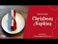 Amber Makes Sewing Tutorial - How to Sew The Christmas Napkins (FREE PATTERN)