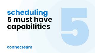 Connecteam | 5 Must-Have Capabilities | Job Schedule