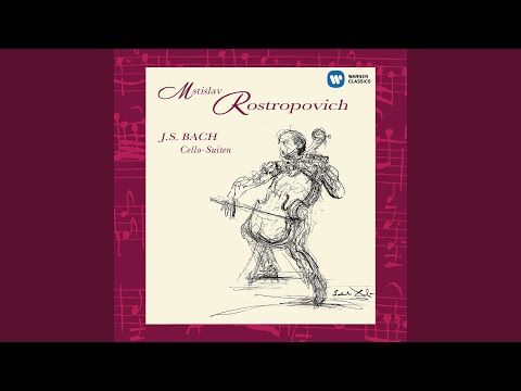 Putar Bach, JS: Cello Suite No. 1 in G Major, BWV 1007: V. (b) Menuet II - Menuet I - Mstislav Rostropovich