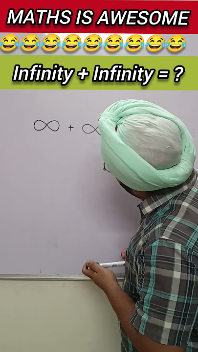 Maths is Fun 😂 | Infinity plus infinity = ? |  #shorts #funny #infinity #mathsfun #trendingshorts