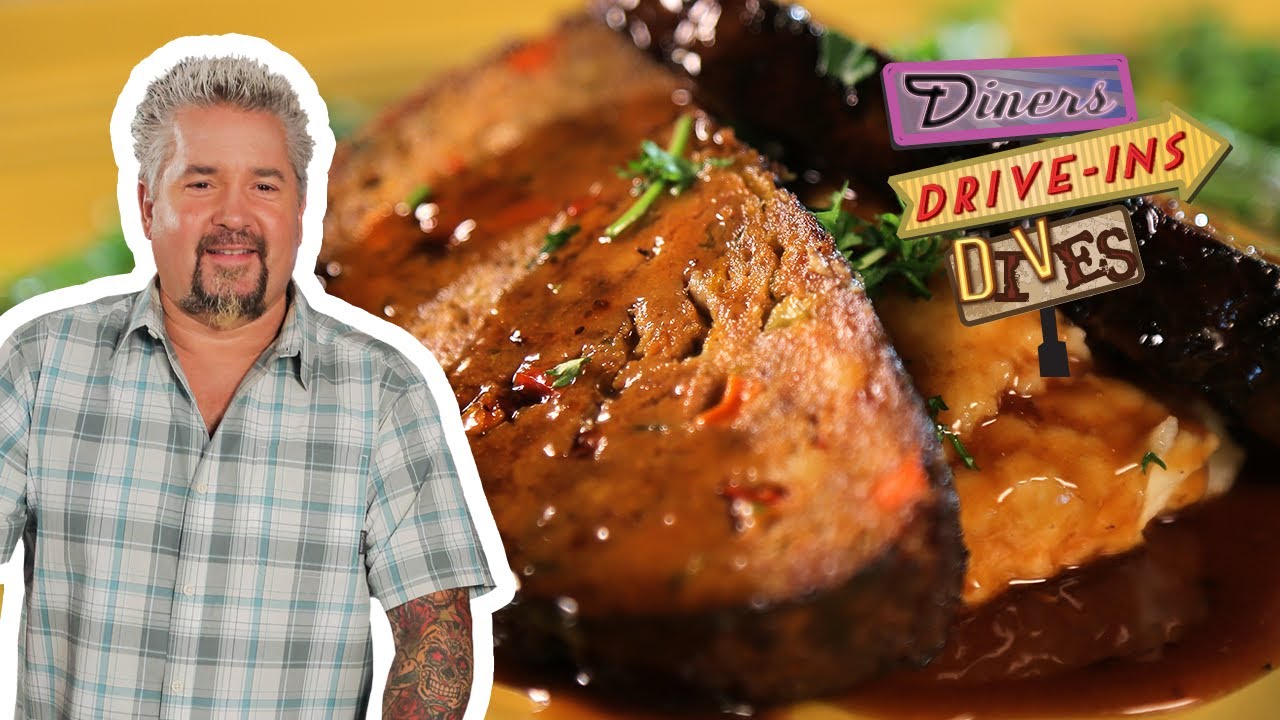 Guy Fieri Eats TWENTY-FIVE Ingredient Meatloaf | Diners, Drive-Ins and Dives | Food Network