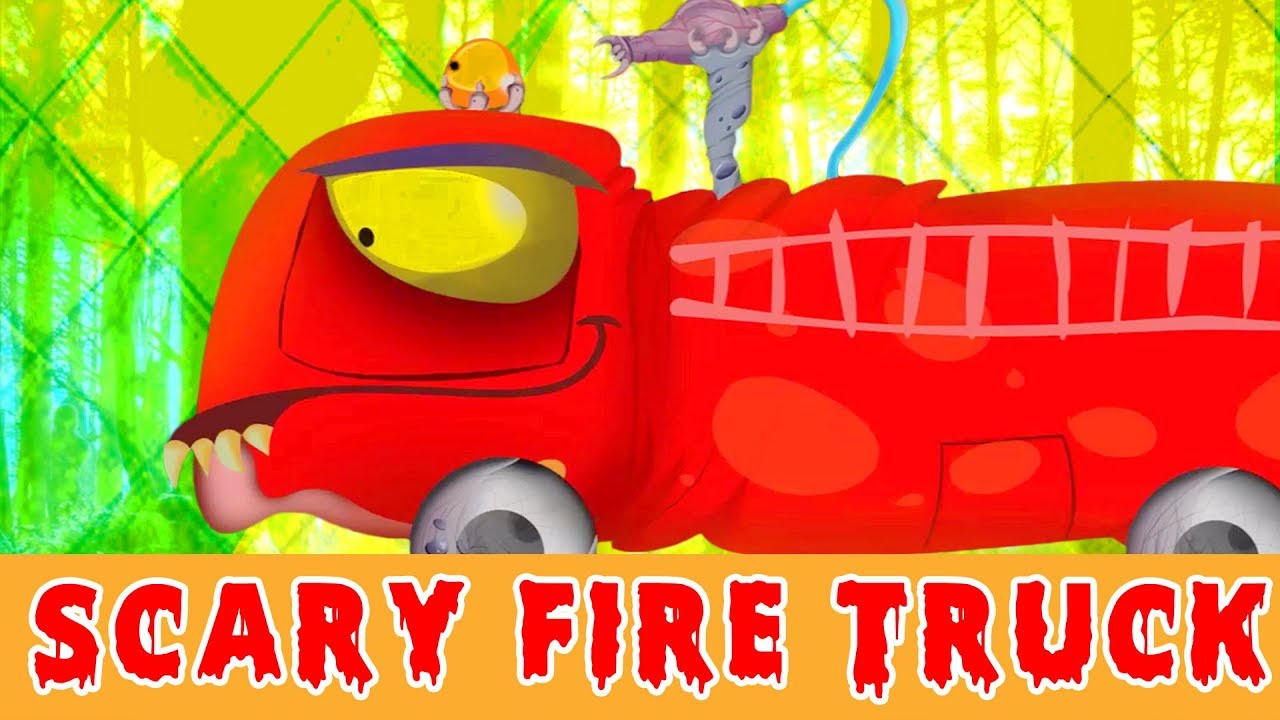 trucks skate Fire truck in Halloween car garage video for babies, toddlers and children by Kids Channel