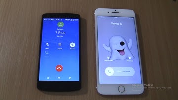 Incoming call & Outgoing call at the Same Time Iphone 7 plus Gold+Nexus 5