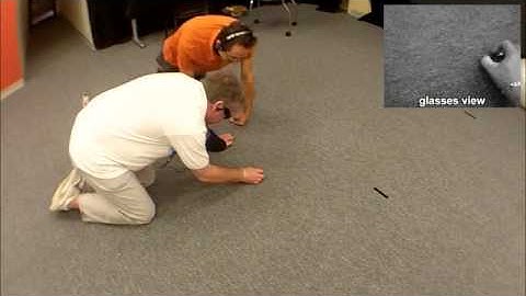 Blind man visually picks up objects through visual-to-auditory sensory substitution (PIP version)