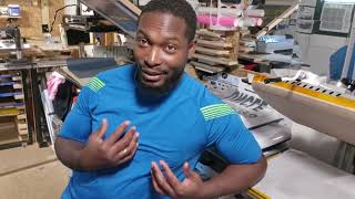 My first 1 colors printing job on my multicolor multi screen printing machine