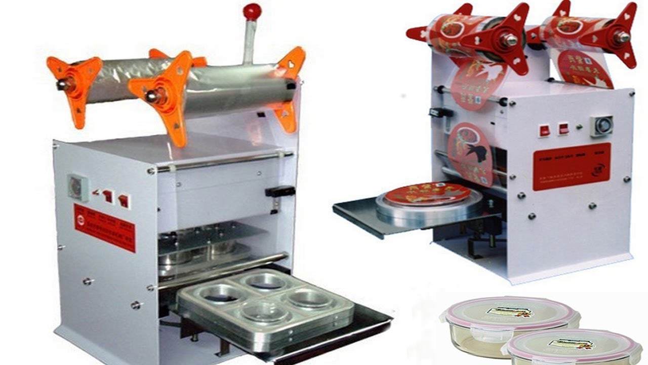 manual food tray sealing machine semi automatic box sealer