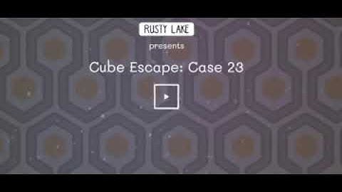 Walkthrough cube escape: Case 23