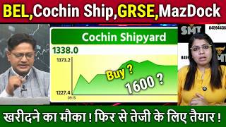 Bel,Cochin Ship,Grse,Mazagon Dock Share Latest Newsysis,Target 2026Defence Sector Stock News
