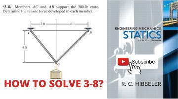 3-8 hibbeler statics chapter 3 | hibbeler statics | hibbeler