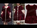Stylish baby winter frock designing