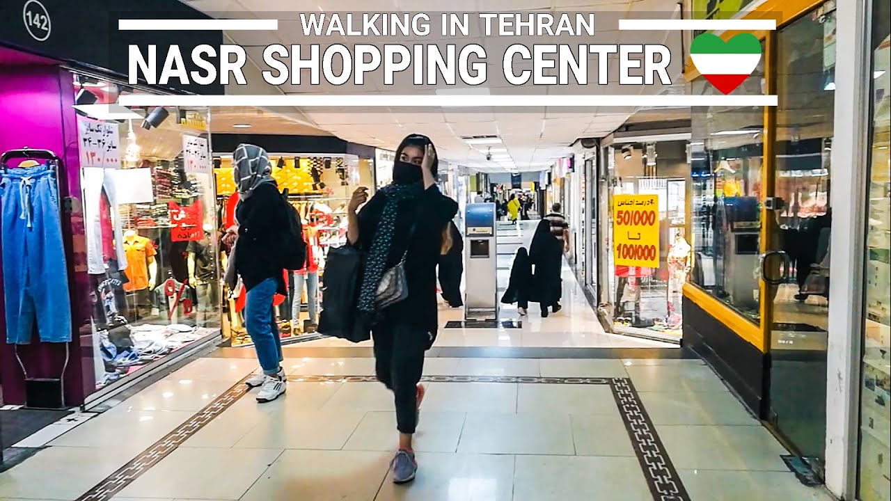 TEHRAN 4K - Tehran Walking Tour | Nasr Shopping Center | IRAN 2021 / ایران