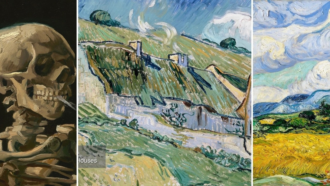 Vincent van Gogh Art TV — Silent Art Gallery · June 30 Morning | Thatched Cottages an… & others