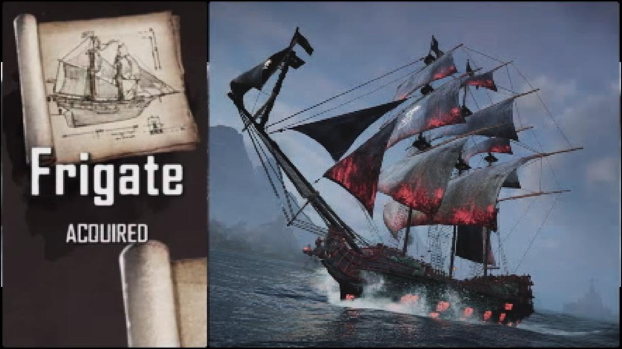 Unlocking & Fully Upgrading the new Large Ship FRIGATE in Skull and Bones to level 7 rank 15