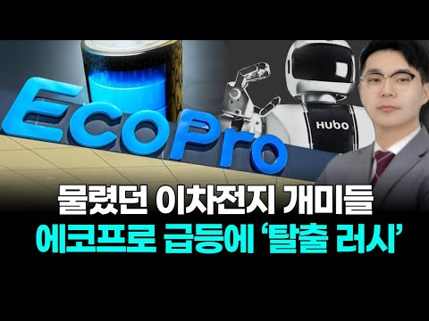 물렸던 이차전지 개미들 에코프로 급등에 ‘탈출 러시’