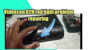 d2h Videocon set top box rate light problem
