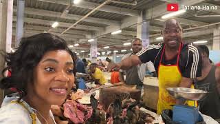 Kejetia , Biggest indoor Market in Ghana West Africa || prices of food in KUMASI