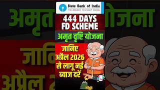 SBI 444 days FD Scheme || SBI Amrit Vrishti Fixed Deposit March 2026: can you earn regular income ?