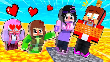 JJ Floor Is Lava LOVE CURSE - Maizen Minecraft Animation