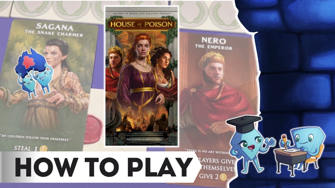 House of Poison - How to Play Board Game with Stella and Tarrant - YouTube