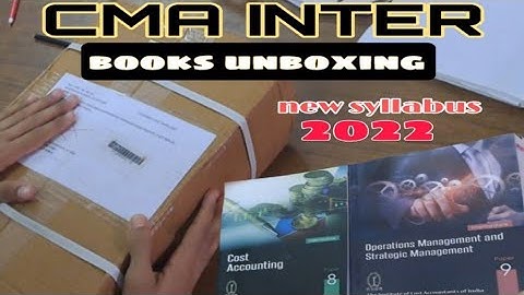 CMA inter Books unboxing | New syllabus 2022 #cma #booksunboxing #cmainter