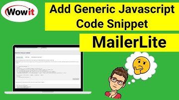 Add MailerLite Generic Javascript Snippet On WordPress Site (Part 2 of 5)