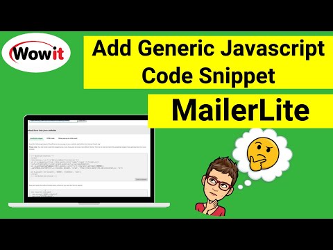 Add MailerLite Generic Javascript Snippet On WordPress Site (Part 2 of 5)