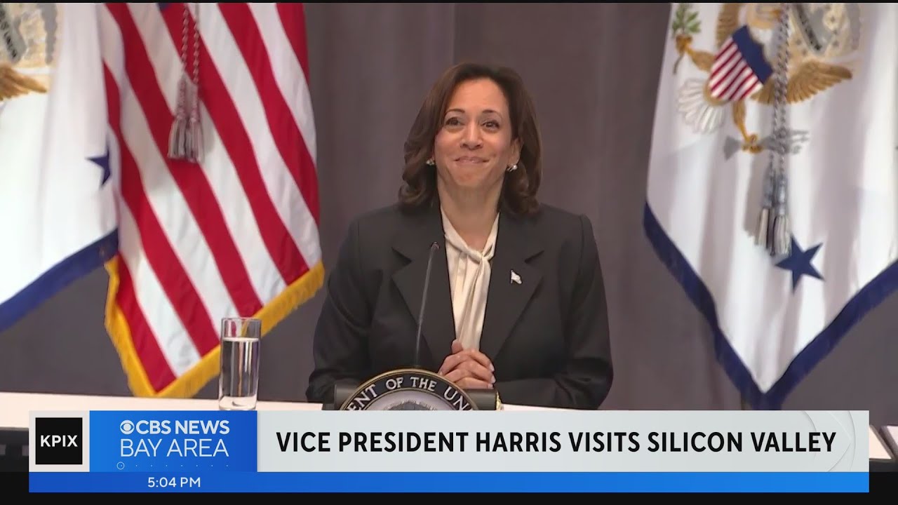 VP Harris makes visit to Silicon Valley - YouTube