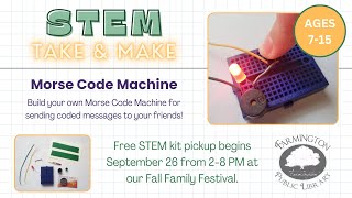Morse Code Machine STEM Kit Take & Make
