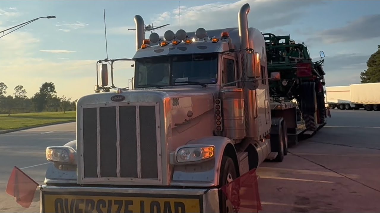 Sprayer Out Riggers Rgn RGN Trucking, John Deere sprayer going to Florida - YouTube
