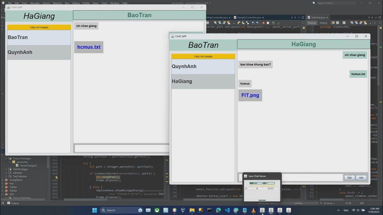 HCMUS - Demo Java Chat App - YouTube