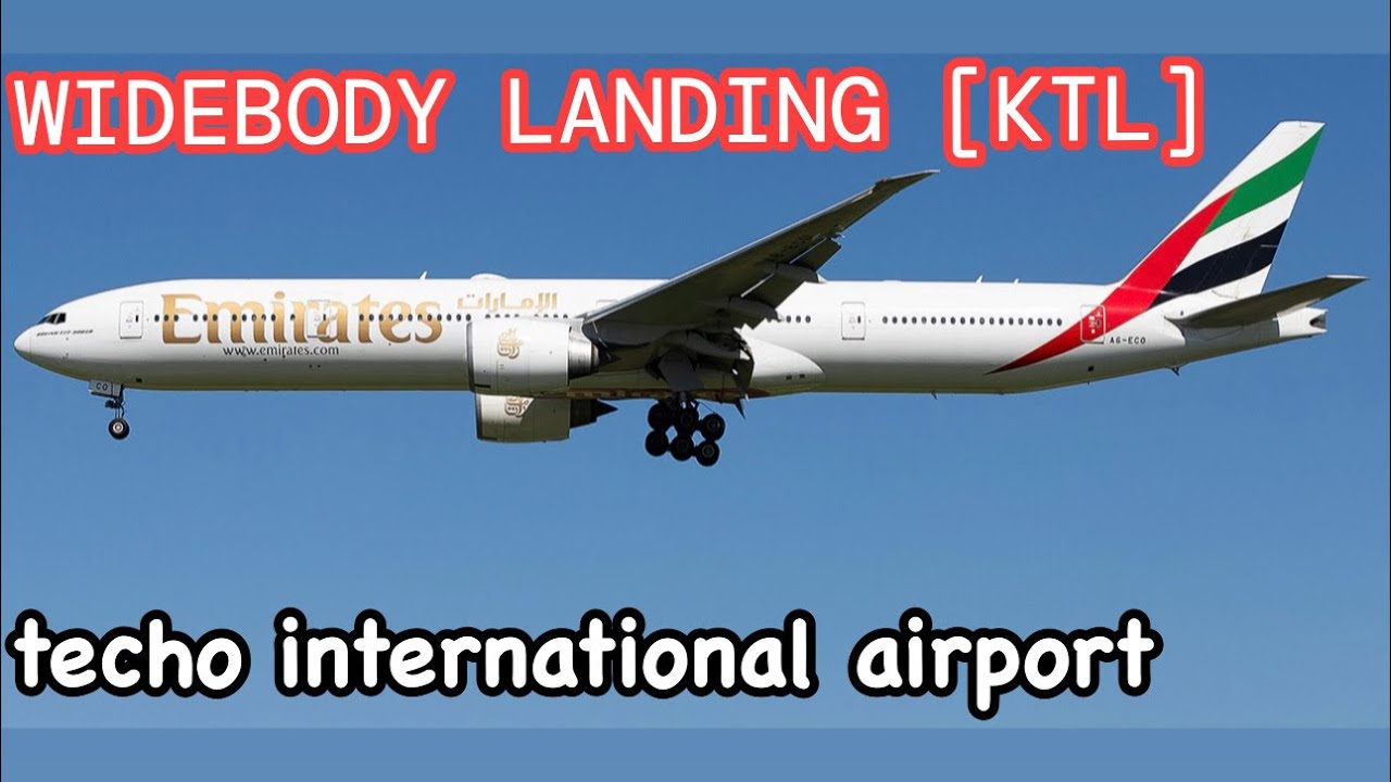 Widebody Aircraft Landing Techo International Airport [KTL]